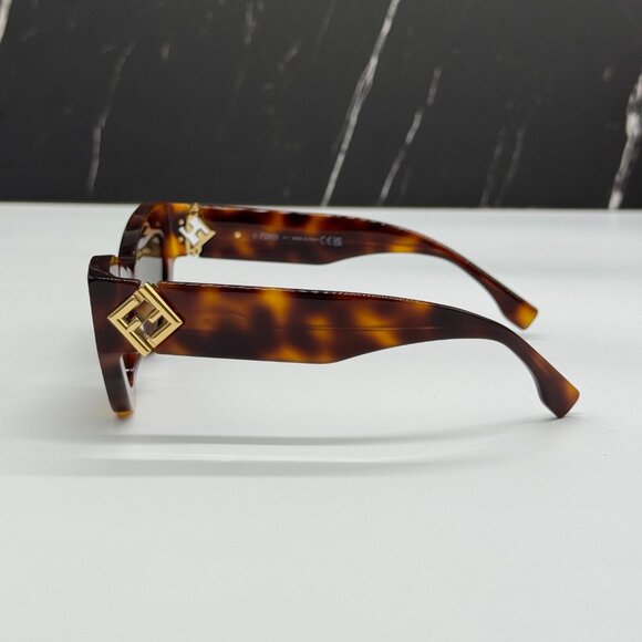 NEW FENDI FE40146I 53N HAVANA SUNGLASSES WOMEN FENDI main image 6